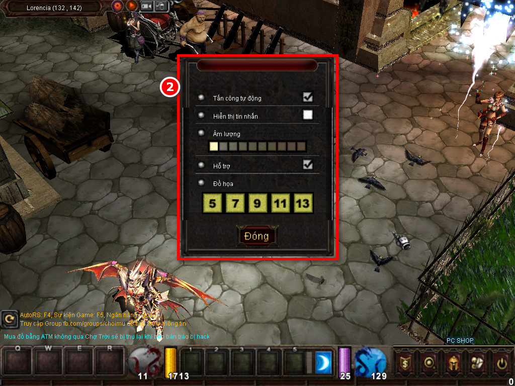 Chức năng chính của Game MU Việt Vương